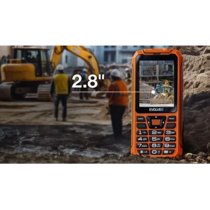 Evolveo - StrongPhone Z6, wasserdichtes Dual-SIM-Telefon orange