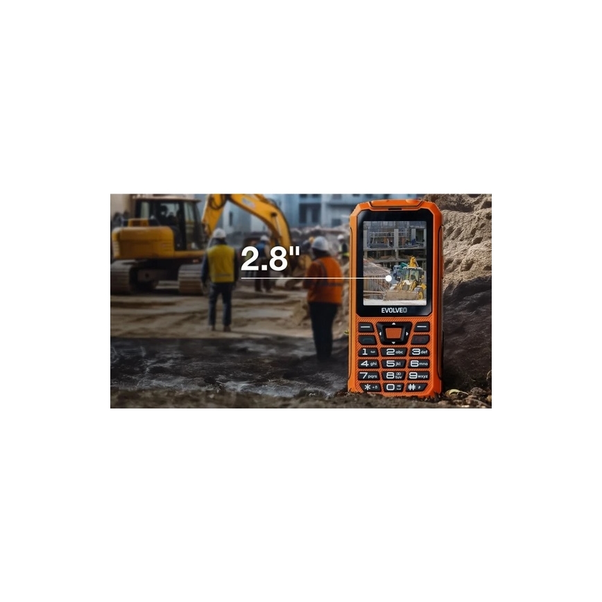 Evolveo - StrongPhone Z6, wasserdichtes Dual-SIM-Telefon orange
