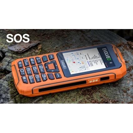 Evolveo - StrongPhone Z6, wasserdichtes Dual-SIM-Telefon orange