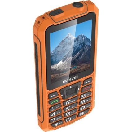 Evolveo - StrongPhone Z6, wasserdichtes Dual-SIM-Telefon orange
