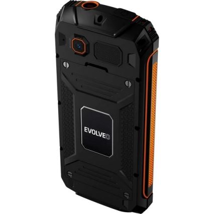 Evolveo - StrongPhone Z6, wasserdichtes Dual SIM Telefon, schwarz - orange