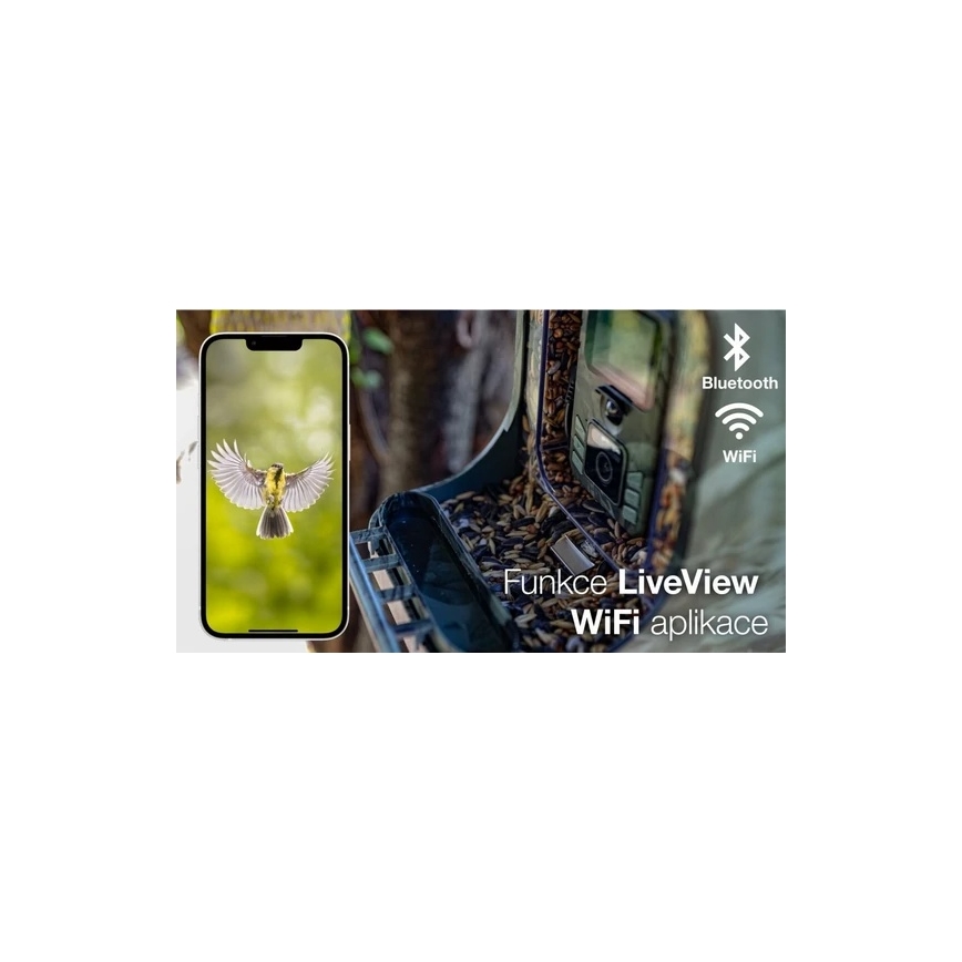 Evolveo - StrongVision BirdFeeder - intelligentes Vogelfutterhaus mit Kamera und Solarmodulen