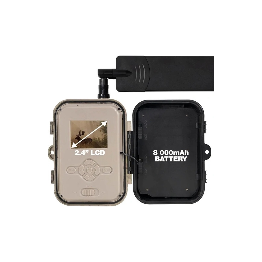 Evolveo - StrongVision Dual PRO 4G, Wildkamera mit 4G-Übertragung, 16 GB