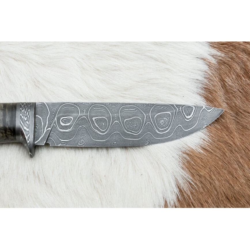 Exklusives Damastmesser 12,7 cm Ahorn/Achat