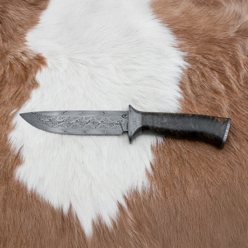 Exklusives Damastmesser 13,8 cm Ahorn