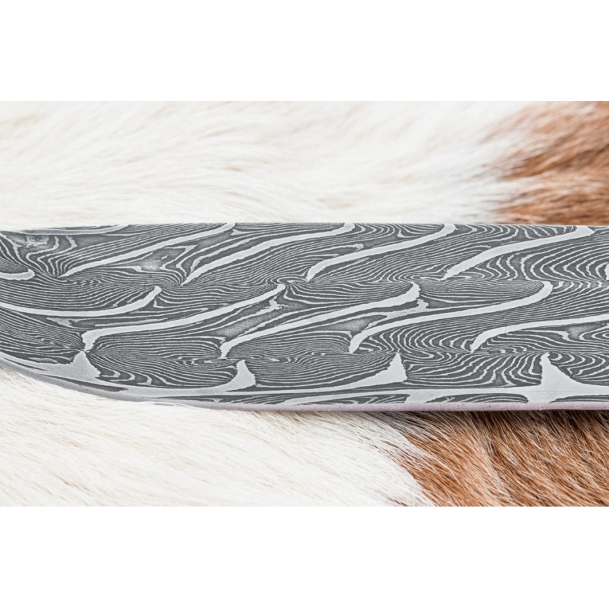 Exklusives Damastmesser 15 cm Mammut-Elfenbein