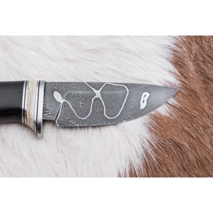 Exklusives Damastmesser 8,6 cm Eiche/Kamelknochen