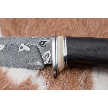 Exklusives Damastmesser 8,6 cm Eiche/Kamelknochen