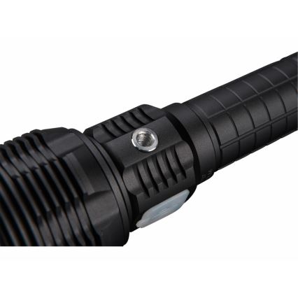 Extol - Dimmbare, aufladbare LED-Taschenlampe mit einer Powerbank LED/60W/10000 mAh 8000 lm IPX4 schwarz