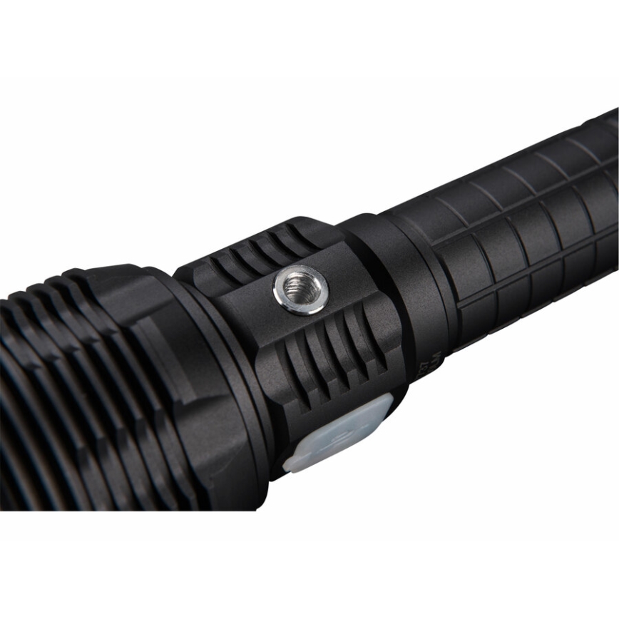 Extol - Dimmbare, aufladbare LED-Taschenlampe mit einer Powerbank LED/60W/10000 mAh 8000 lm IPX4 schwarz