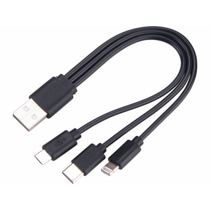 Extol - Dimmbare, aufladbare LED-Taschenlampe mit einer Powerbank LED/60W/10000 mAh 8000 lm IPX4 schwarz