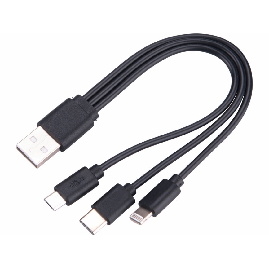 Extol - Dimmbare, aufladbare LED-Taschenlampe mit einer Powerbank LED/60W/10000 mAh 8000 lm IPX4 schwarz