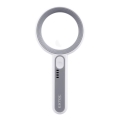 Extol - Dimmbare, wiederaufladbare LED-Lupe mit LED-Beleuchtung/650 mAh weiß/grau