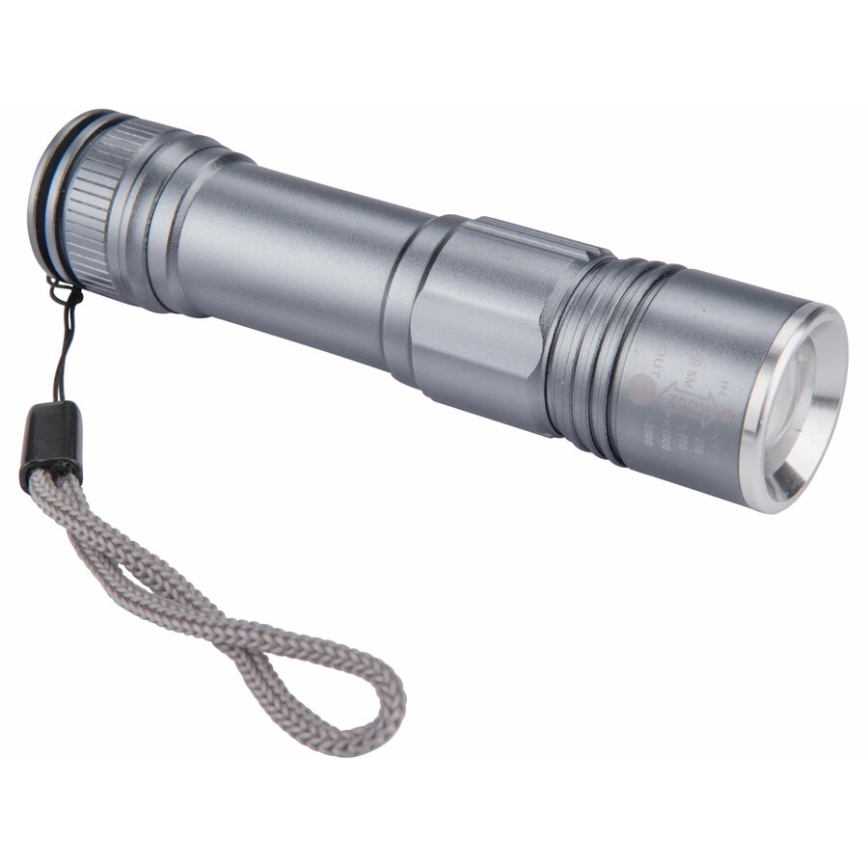 Extol - LED Akku-Taschenlampe LED/2000 mAh/3,7V mattchrom