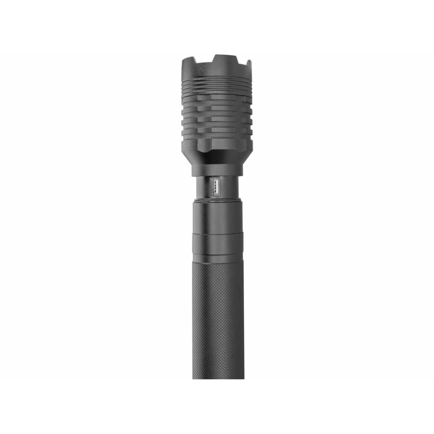 Extol - LED Akku-Taschenlampe mit Powerbank LED/60W/4000 mAh/5V 4000 lm schwarz