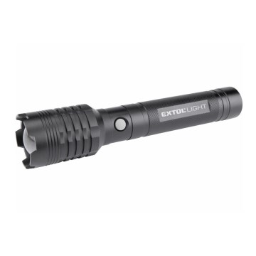 Extol - LED Akku-Taschenlampe mit Powerbank LED/60W/4000 mAh/5V 4000 lm schwarz