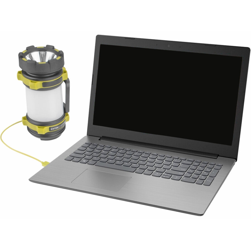 Extol - LED dimmbare Taschenlampe mit Powerbank LED/2600 mAh/3,7V IPX4