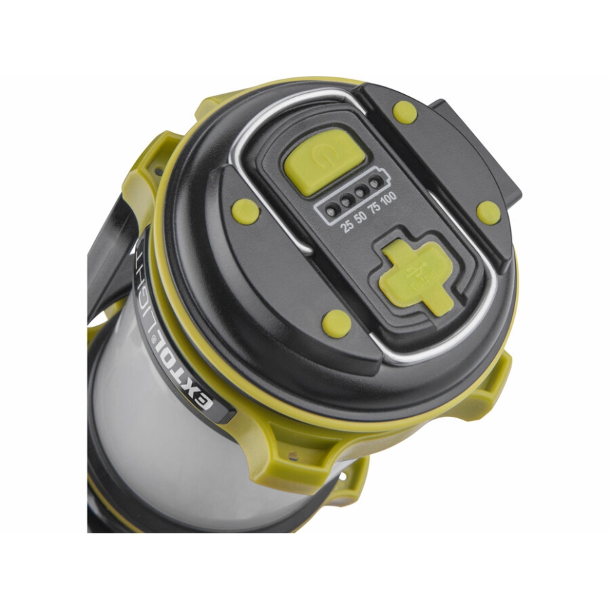 Extol - LED dimmbare Taschenlampe mit Powerbank LED/2600 mAh/3,7V IPX4