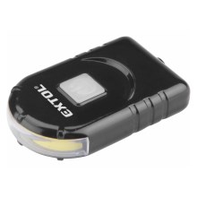 Extol - LED Flashlight for a cap with a clip LED/500 mAh