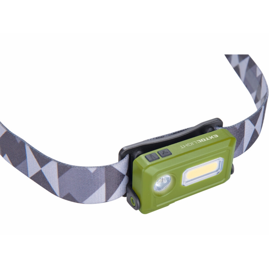 Extol - LED Stirnlampe wiederaufladbar LED/500 mAh/3,7V IPX4