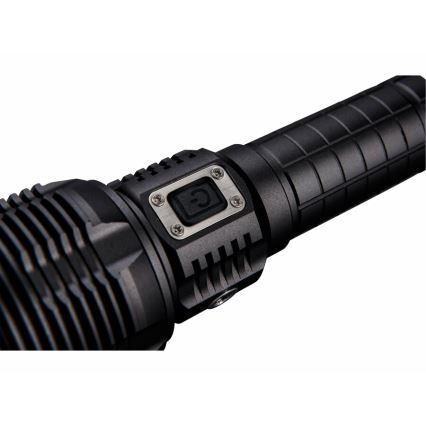 Extol - LED dimmbare wiederaufladbare Taschenlampe mit Powerbank LED/60W/10000 mAh 8000 lm IPX4 schwarz