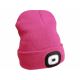 Extol – Mütze mit Stirnleuchte und USB-Aufladung 300 mAh grau/pink Größe UNI