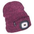 Extol – Mütze mit Stirnleuchte und USB-Aufladung 300 mAh violett Größe UNI