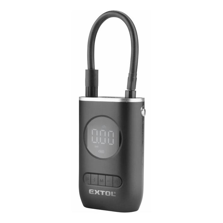 Extol Premium - Digitaler Taschenkompressor 4000 mAh 7,4V schwarz