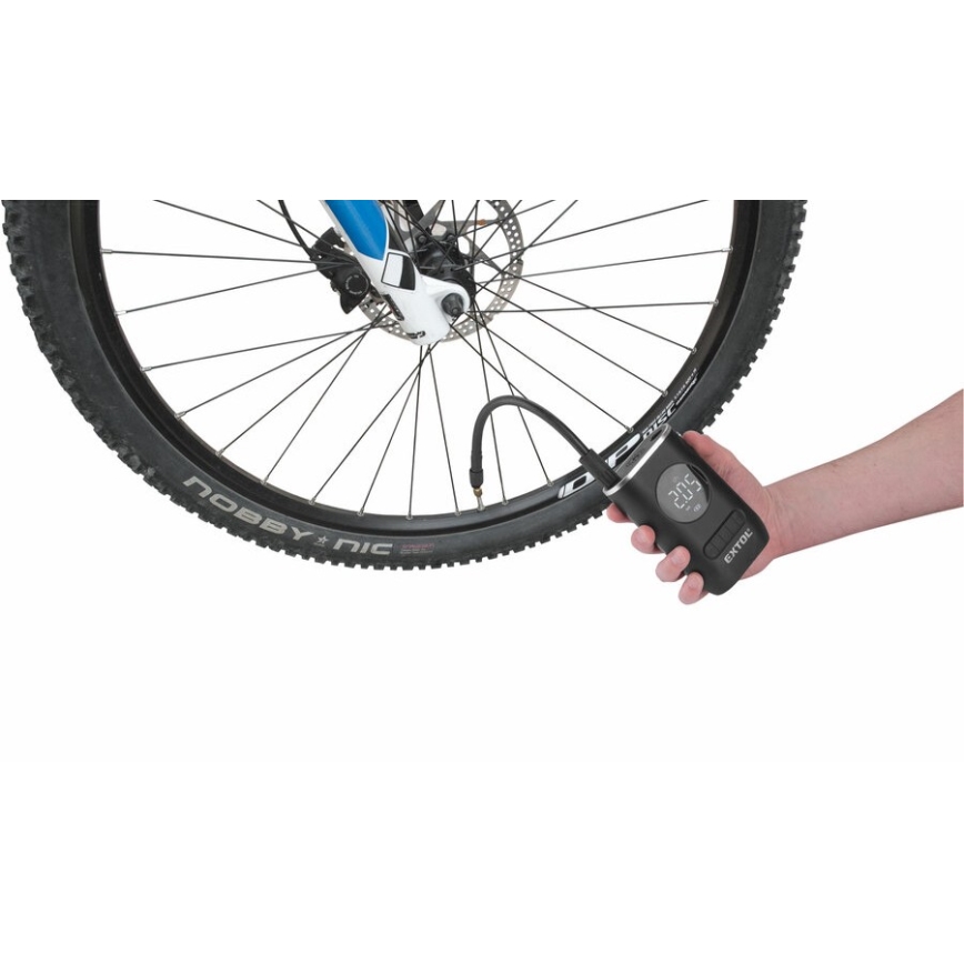 Extol Premium - Digitaler Taschenkompressor 4000 mAh 7,4V schwarz