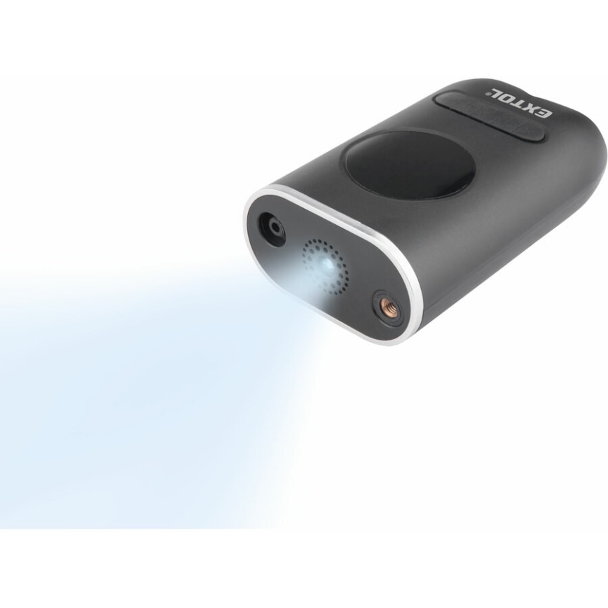 Extol Premium - Digitaler Taschenkompressor 4000 mAh 7,4V schwarz