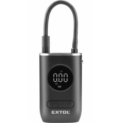 Extol Premium - Digitaler Taschenkompressor 4000 mAh 7,4V schwarz