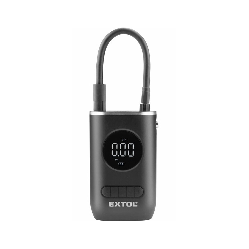 Extol Premium - Digitaler Taschenkompressor 4000 mAh 7,4V schwarz