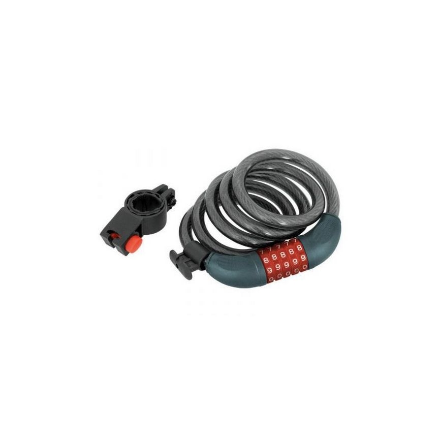 Extol Premium - Kabel-Fahrradschloss 12x1200 mm mit vierstelligem Code