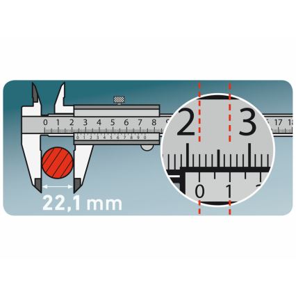 Extol Premium - Metall-Messschieber 0-150 mm