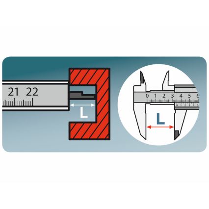 Extol Premium - Metall-Messschieber 0-150 mm