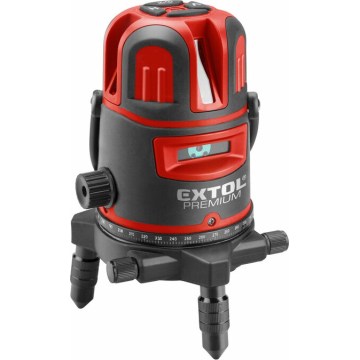 Extol Premium - Selbstnivellierender Linien- und Kreuzlaser 5V/5200 mAh IP54