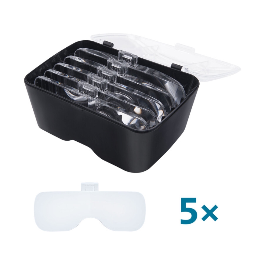 Extol - Wiederaufladbare Lupenbrille mit LED-Beleuchtung/300 mAh