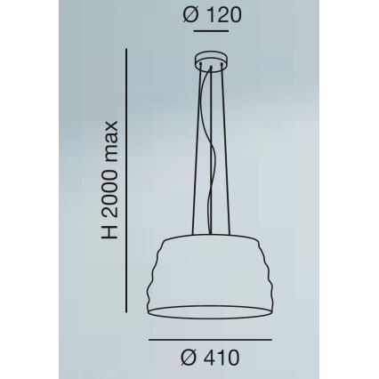 Fabas 3322/45/178 - Kronleuchter auf der Litze SOFT 3xE27/40W/230V