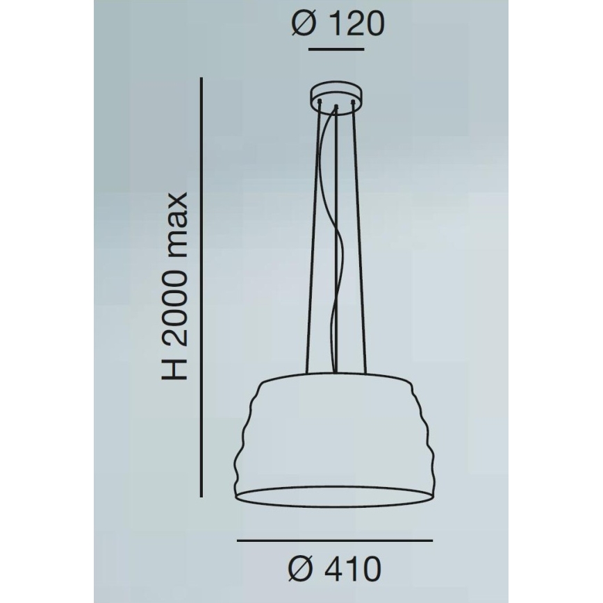 Fabas 3322/45/178 - Kronleuchter auf der Litze SOFT 3xE27/40W/230V