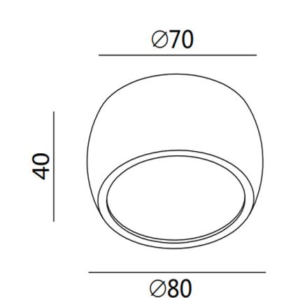 Fabas 3428/71/102 - LED-Spot VASTO LED/7W/230V
