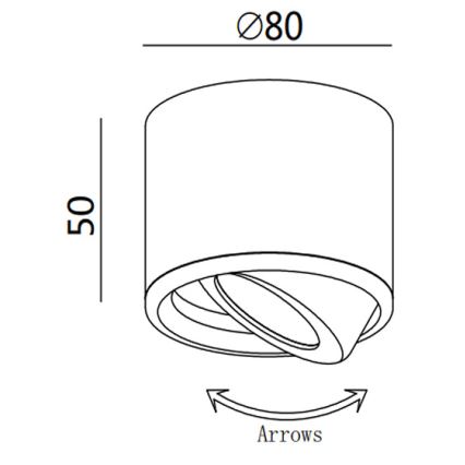 Fabas 3430/71/102 - LED-Spotleuchte ANZIO LED/6W/230V