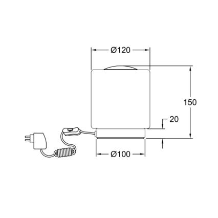 Fabas Luce 3257-30-138 - LED Touch-dimmable Tischlampe SIMI LED/8W/230V Silber