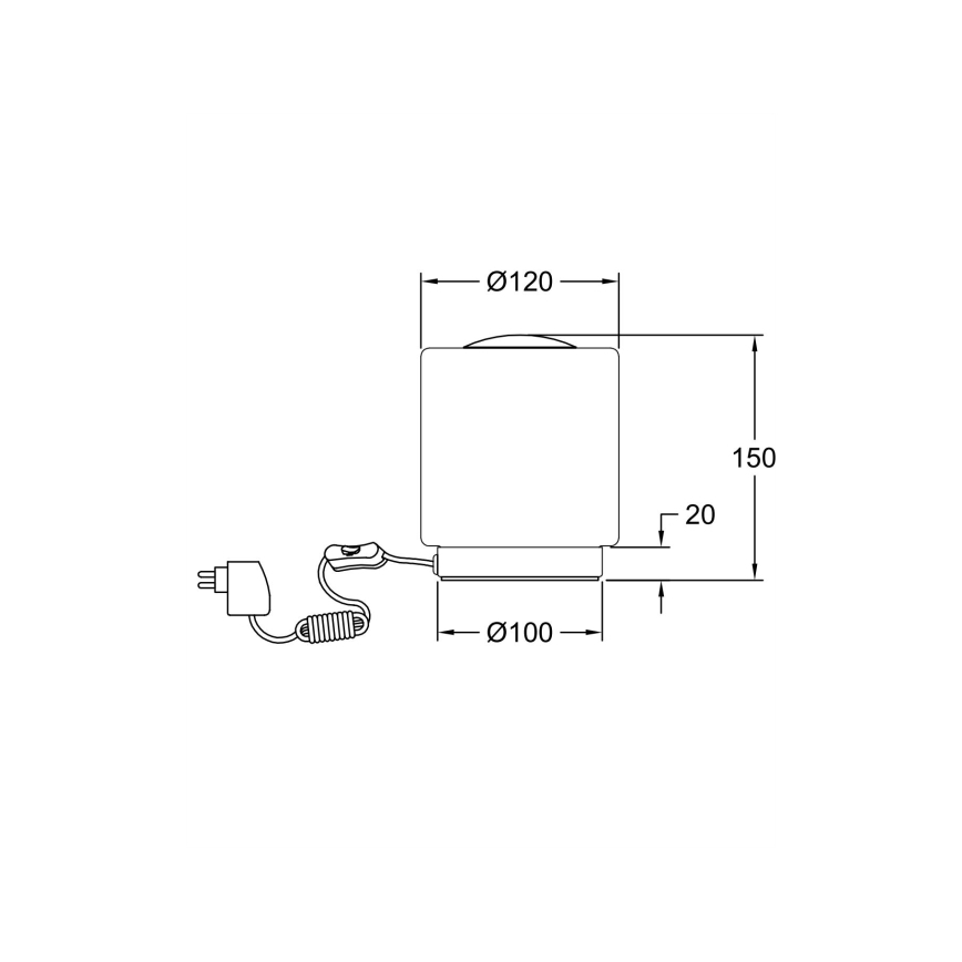 Fabas Luce 3257-30-138 - LED Touch-dimmable Tischlampe SIMI LED/8W/230V Silber