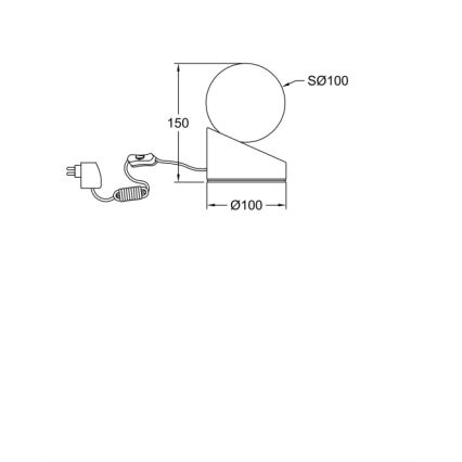 Fabas Luce 3360-30-178 - LED Touch-dimmable Tischlampe GRAVITY LED/5W/230V mattchrom