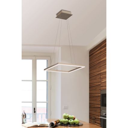 Fabas Luce 3394-40-225 - Dimmbare LED-Hängeleuchte an Schnur BARD LED/39W/230V golden