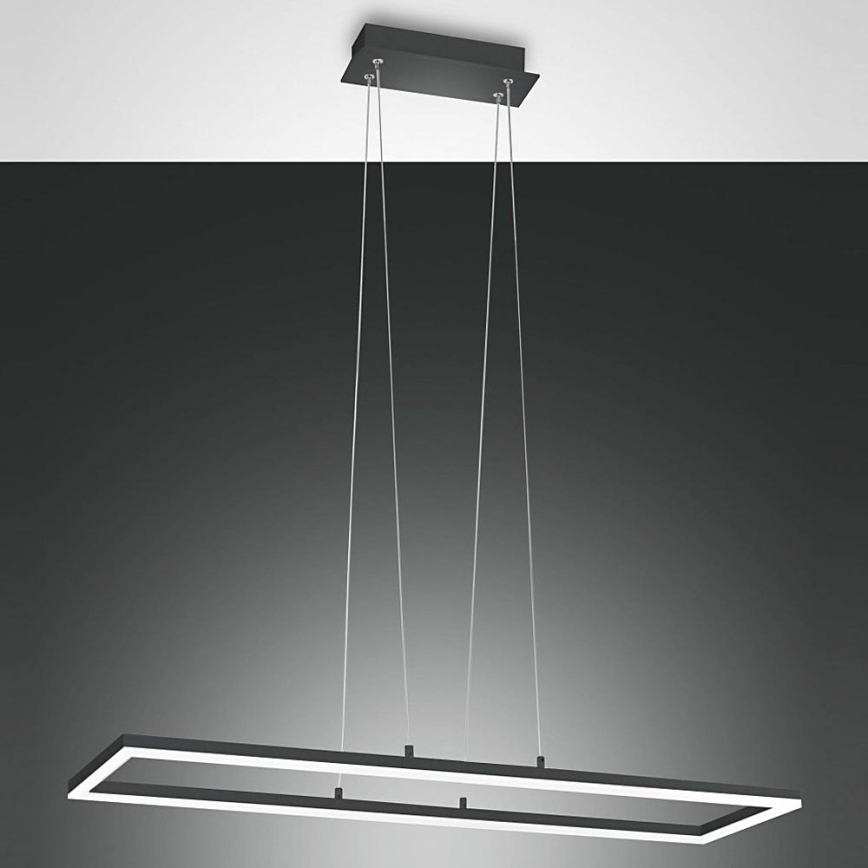 Fabas Luce 3394-45-282 - Dimmbare LED-Hängeleuchte an Schnur BARD LED/52W/230V 3000K anthrazit