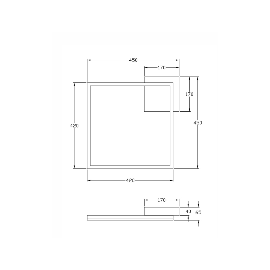 Fabas Luce 3394-62-102 - Dimmbare LED-Deckenleuchte BARD LED/39W/230V 4000K weiß