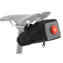 Fahrradtasche für unter den Sattel 0,5 l mit LED-Rücklicht