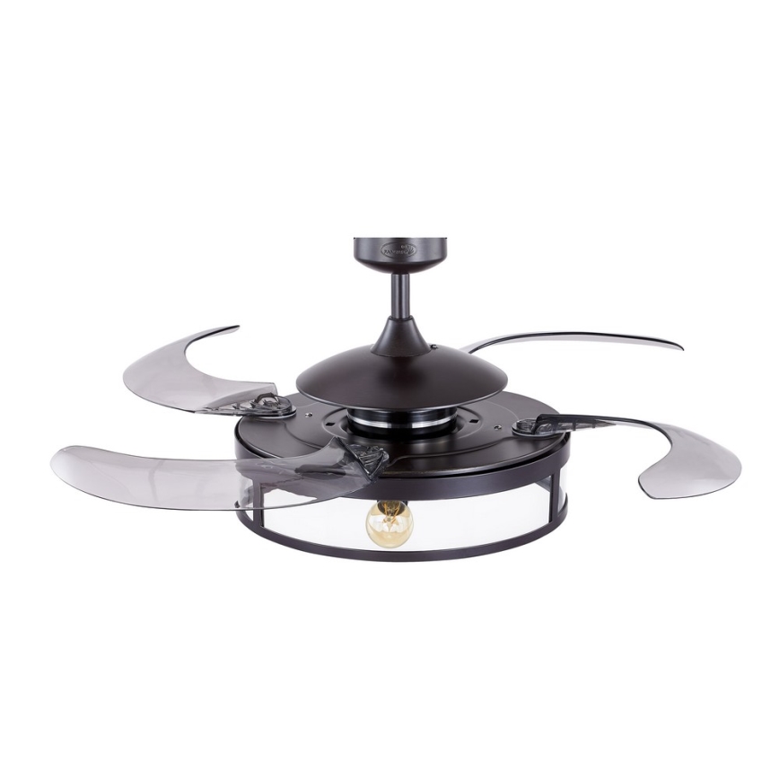 FANAWAY 212927 - LED-Deckenventilator CLASSIC 3xE27/4W/230V schwarz Ø 112 cm + Fernbedienung