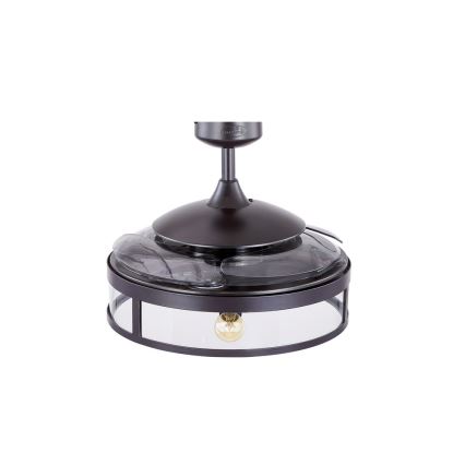 FANAWAY 212927 - LED-Deckenventilator CLASSIC 3xE27/4W/230V schwarz Ø 112 cm + Fernbedienung